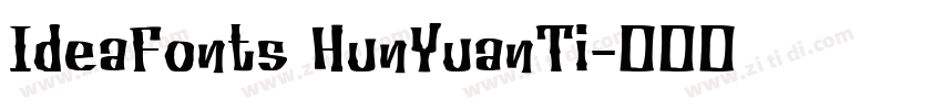 IdeaFonts HunYuanTi字体转换